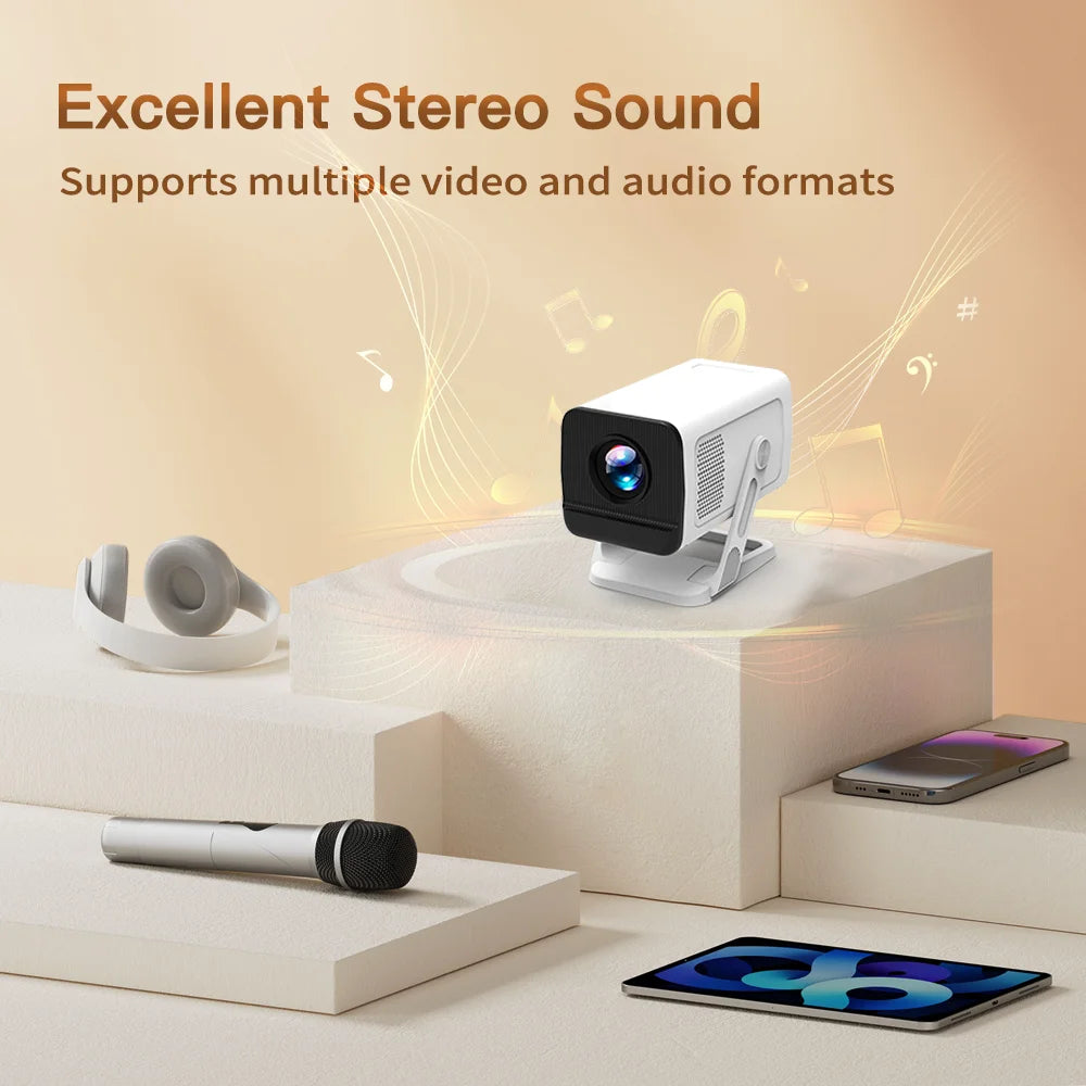 LynCast X1AQ Portable Projector With Android And Built In Speaker