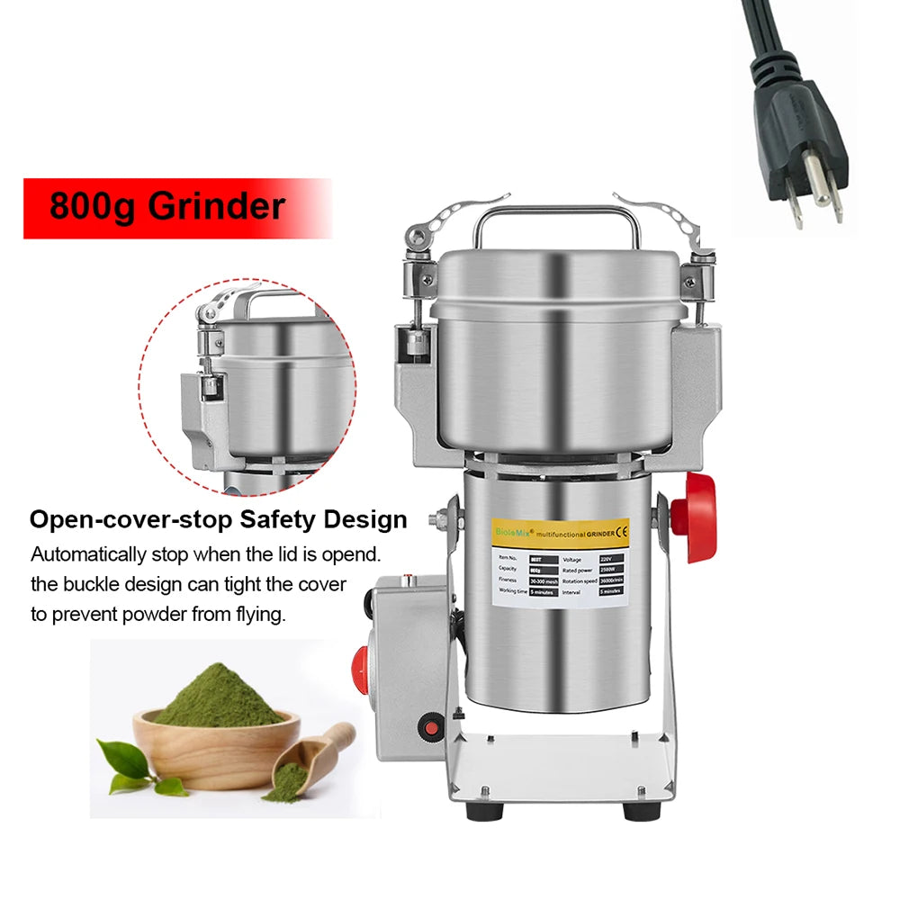 Biolomix Electric Grain And Spice Grinder For Coffee And Herbs
