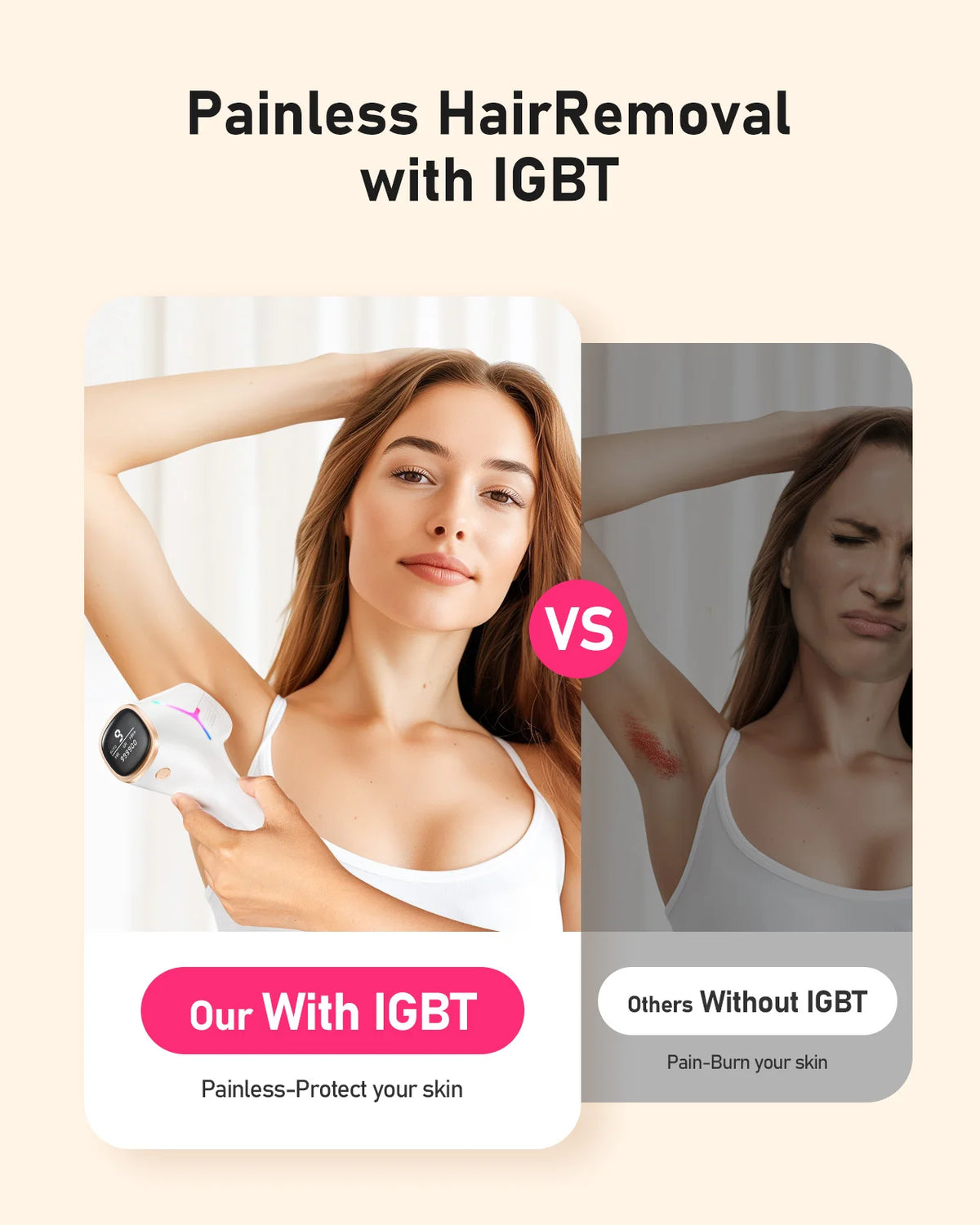 JOOYEE IPL Hair Removal Device For Face And Body Treatment