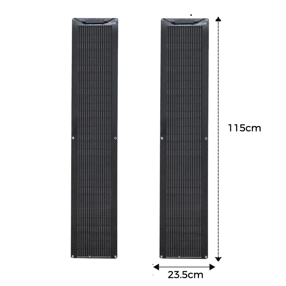 1-2pcs 50W Solar Panel Kit Complete 100W 12V High Efficiency Mono Cell Flexible Solar Panels With Charge Controller PV Cable