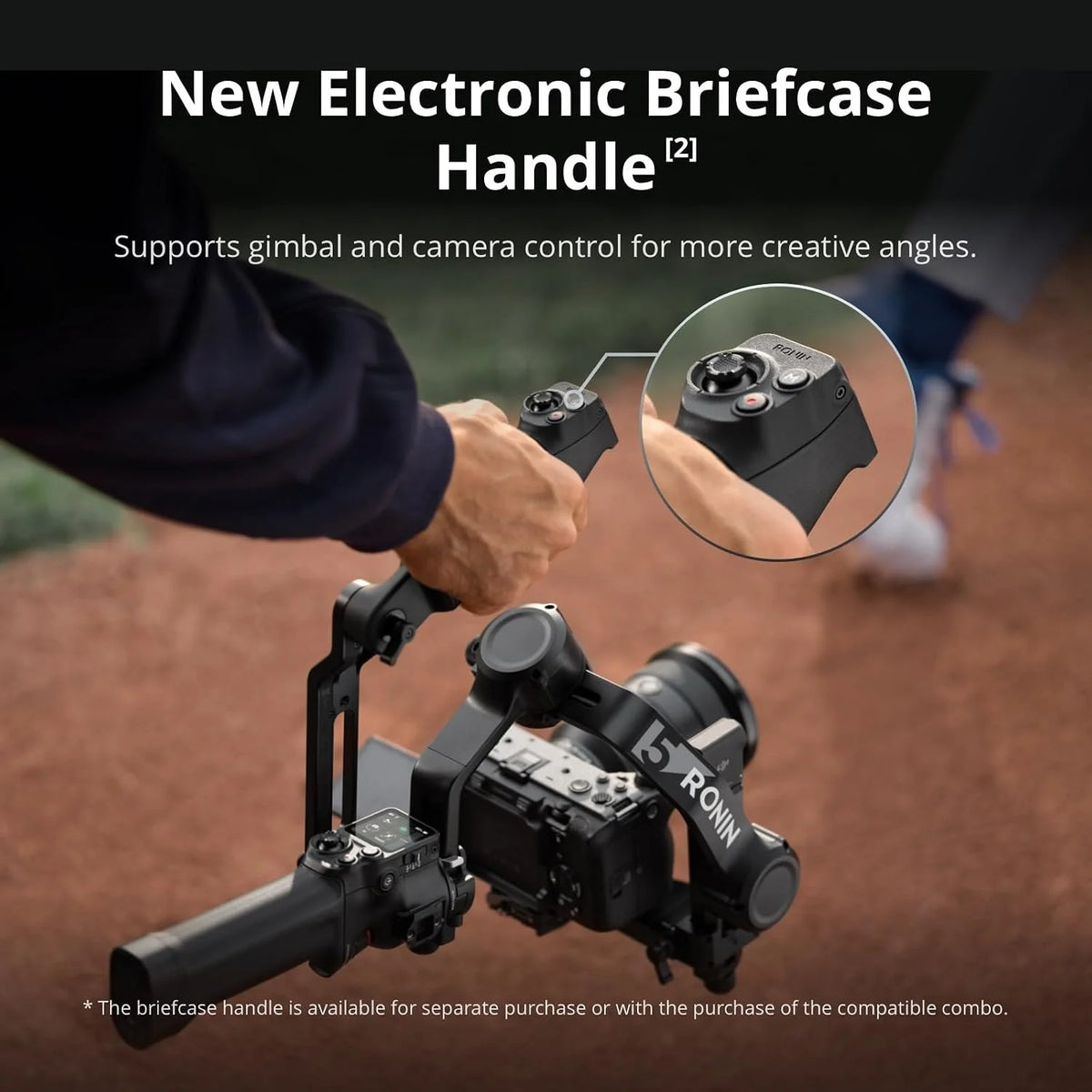 DJI RS 5 Combo | 3-Axis Pro Gimbal for DSLR & Mirrorless | Includes Intelligent Tracking & Briefcase Handle | 1H Charge, 14H Standby