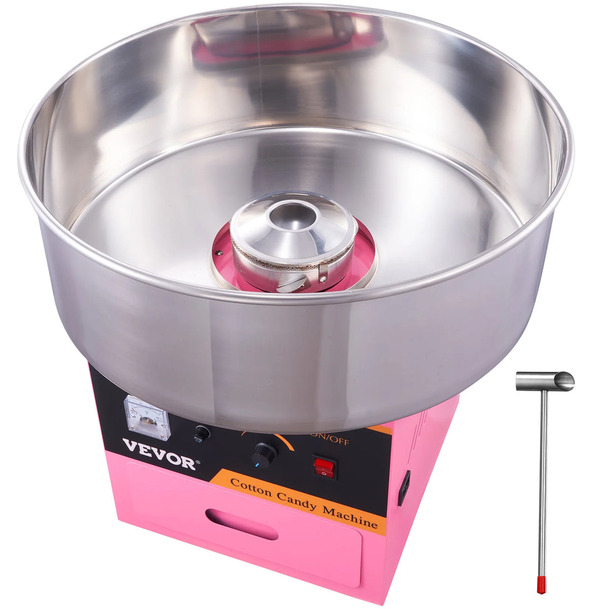 SucceBuy Commercial Electric Cotton Candy Machine With Stainless Steel Bowl
