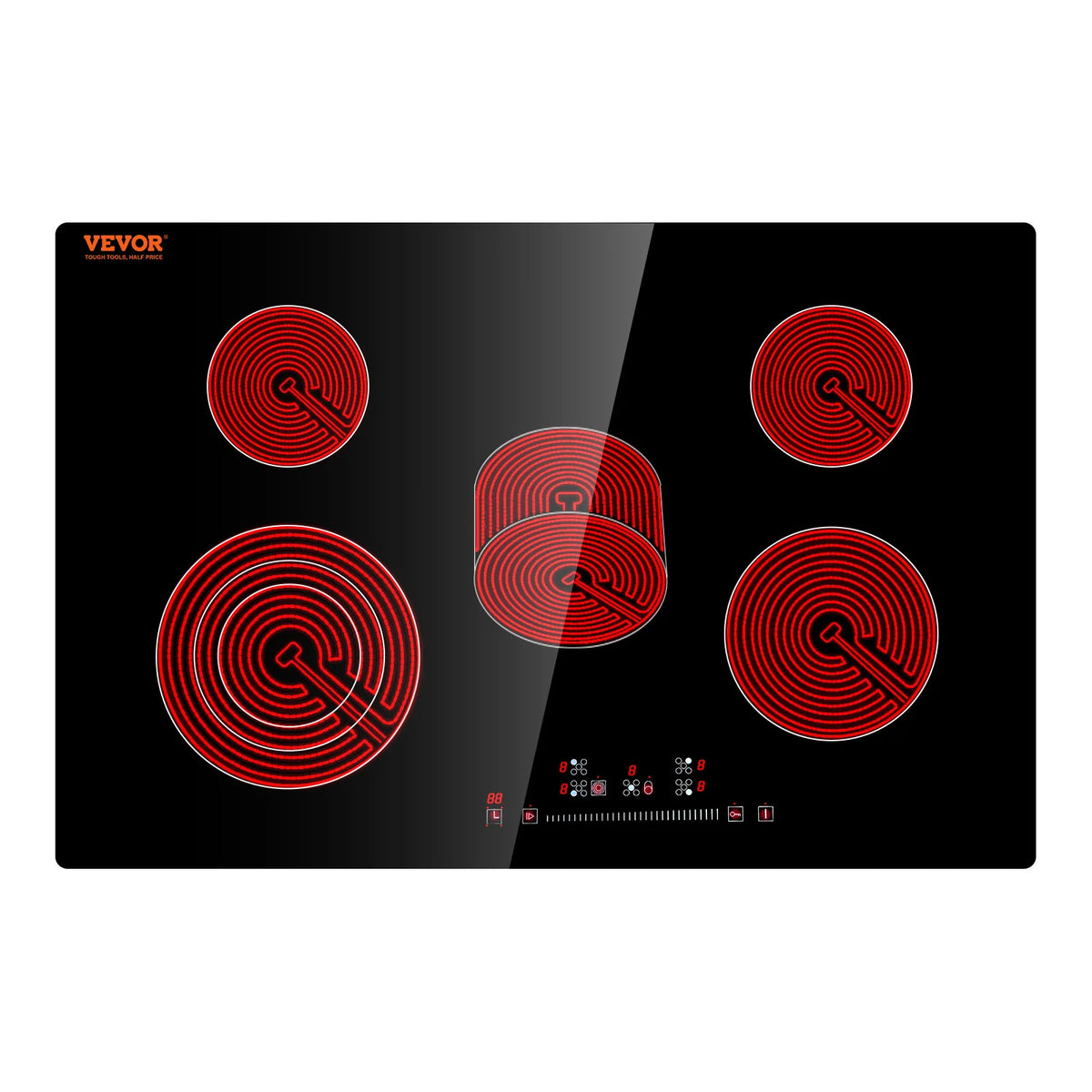 SucceBuy Professional Induction Cooktop With Ceramic Surface
