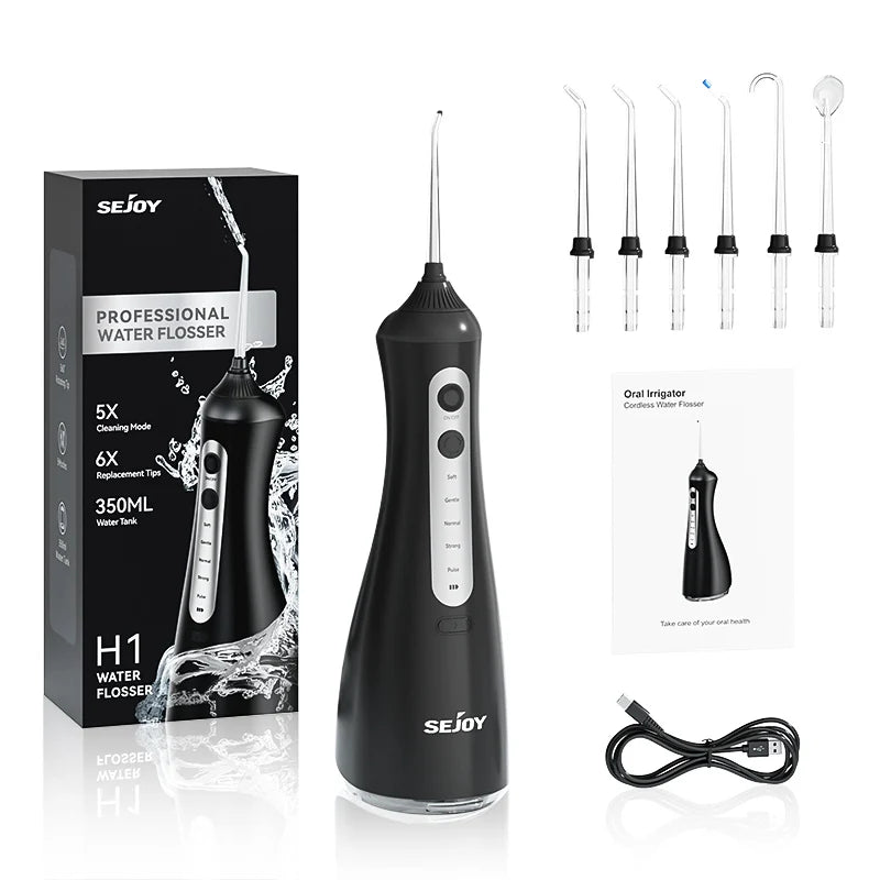 Sejoy Cordless Water Flosser For Effective Oral Cleaning
