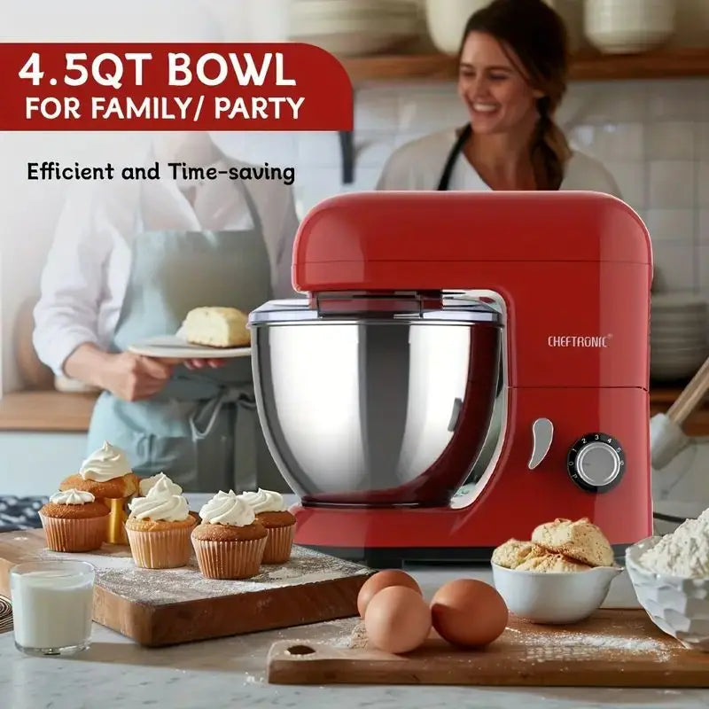 Cheftronic Tilt Head Electric Stand Mixer With Dough Hook