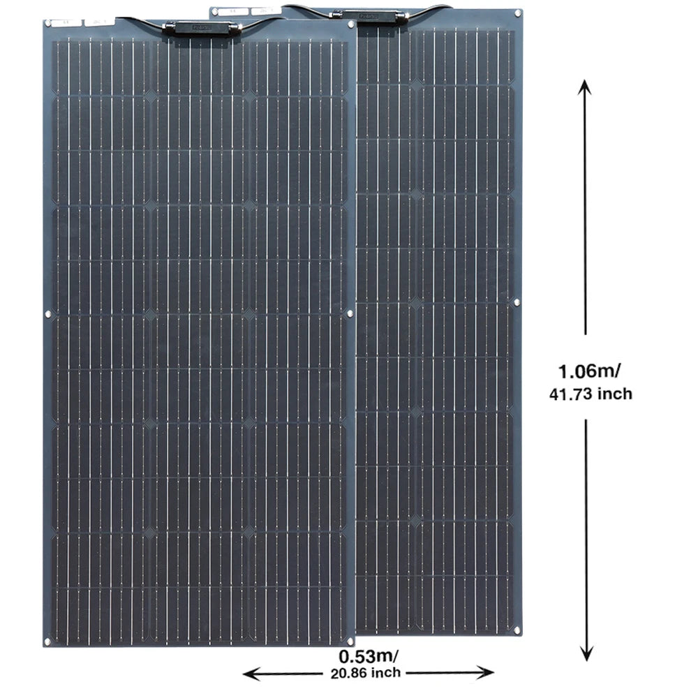 Bougwang 100W Flexible Solar Panel Kit With Charge Controller