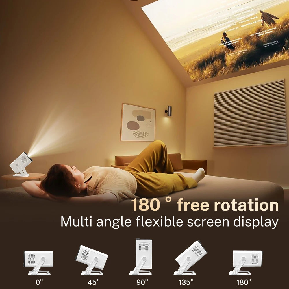 LynCast X1AQ Portable Projector With Android And Built In Speaker