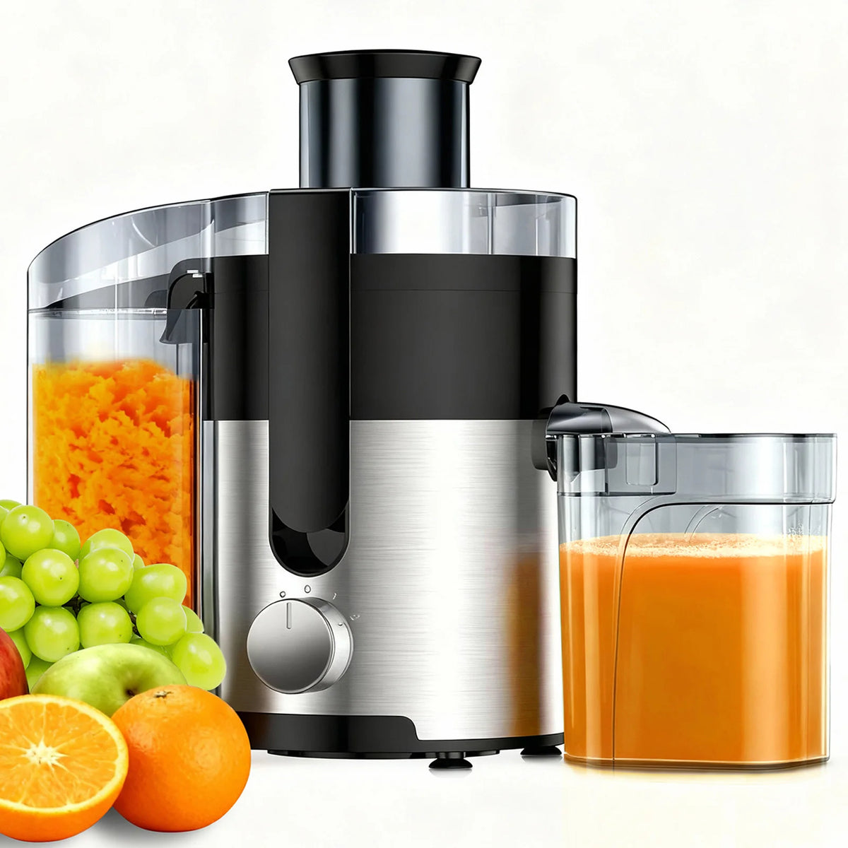 Automatic Fruit And Vegetable Juicer With Stainless Steel Blade
