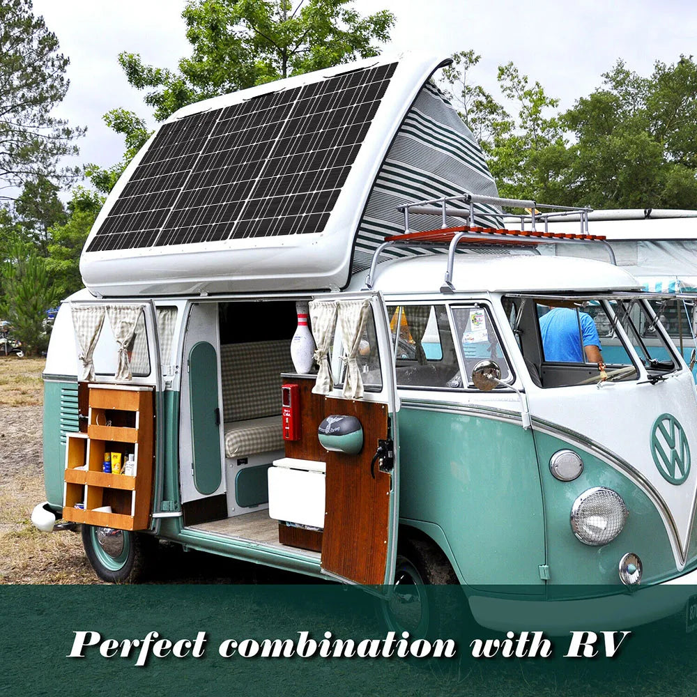 Asunerge Flexible Monocrystalline Solar Panel For 12 Volt System