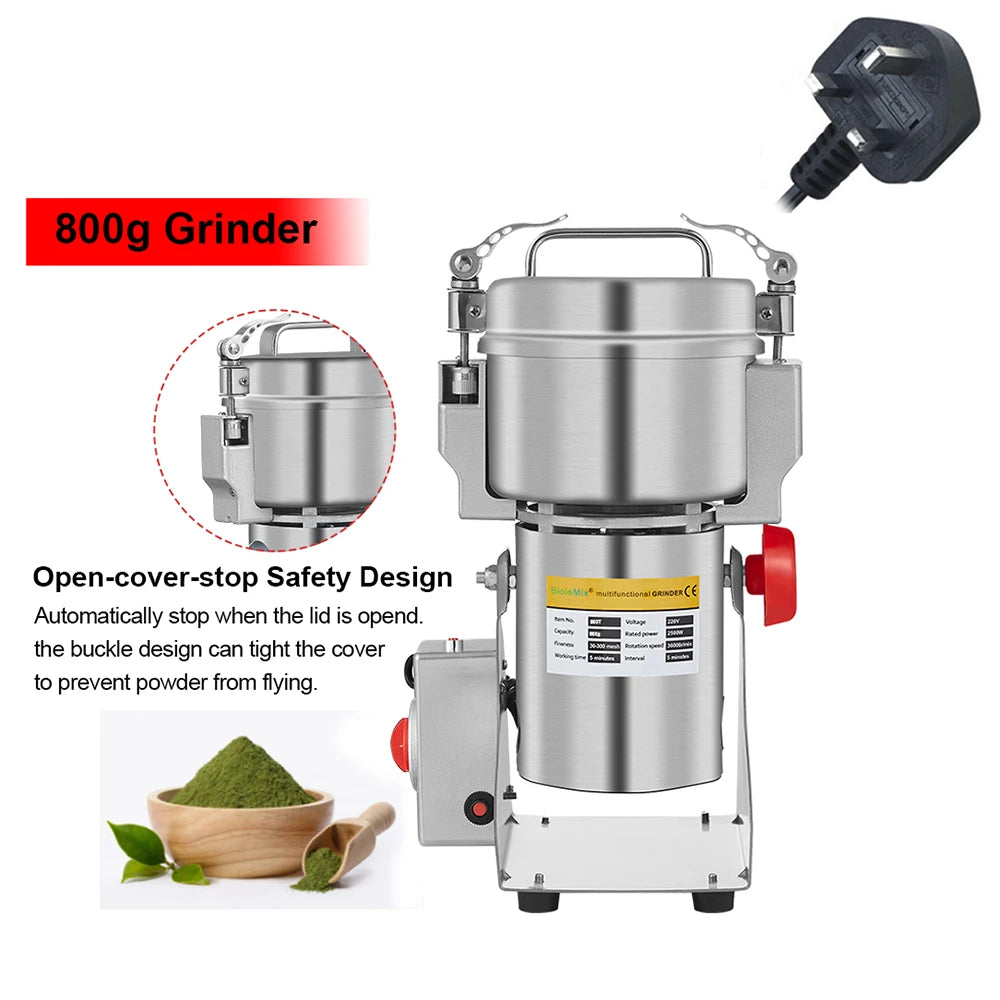 Biolomix Electric Grain And Spice Grinder For Coffee And Herbs