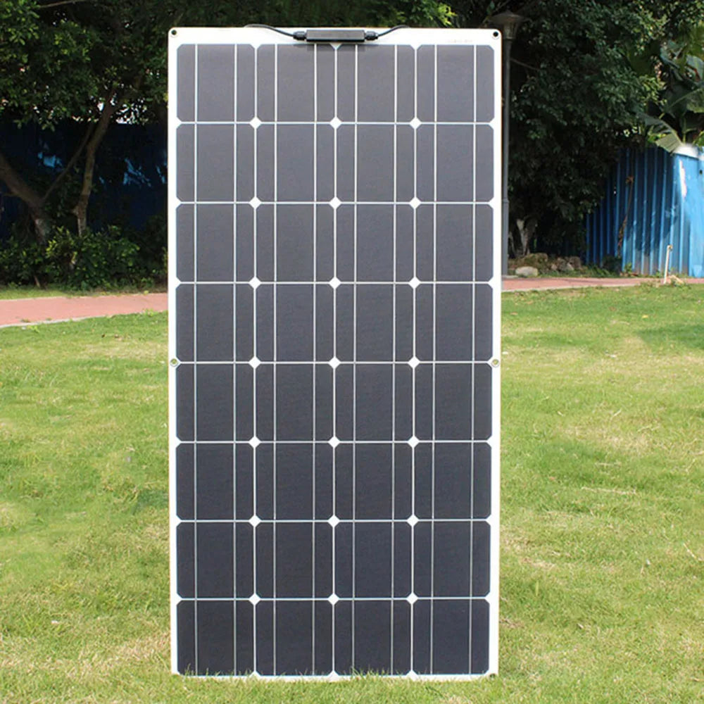 Asunerge Flexible Monocrystalline Solar Panel For 12 Volt System