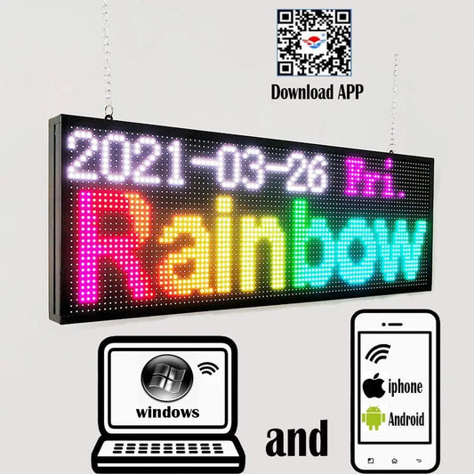 CHENGXIANGUANGDIAN WiFi Programmable P10 RGB Outdoor LED Scrolling Display Sign