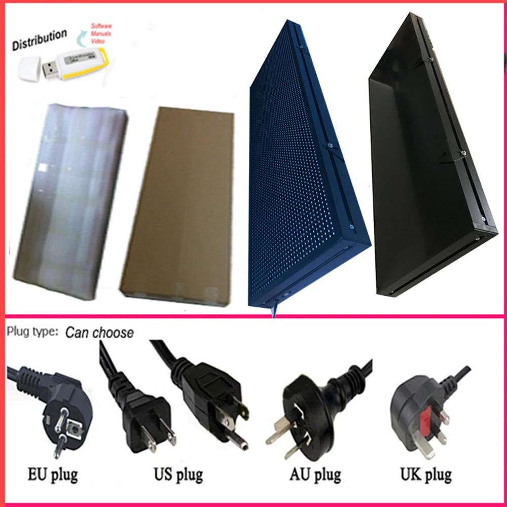 CHENGXIANGUANGDIAN WiFi Programmable P10 RGB Outdoor LED Scrolling Display Sign