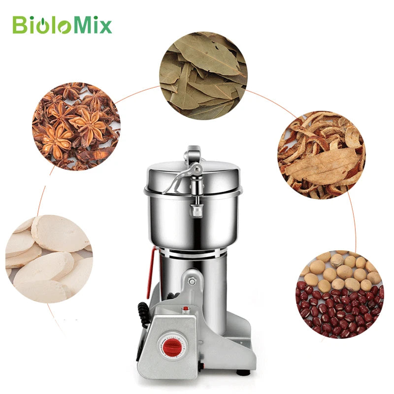 Biolomix Electric Grain And Spice Grinder For Coffee And Herbs
