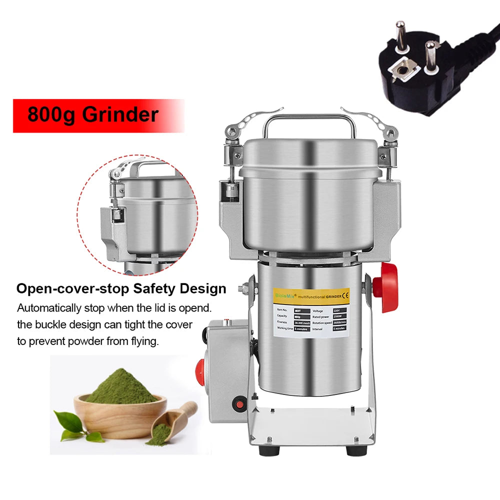 Biolomix Electric Grain And Spice Grinder For Coffee And Herbs
