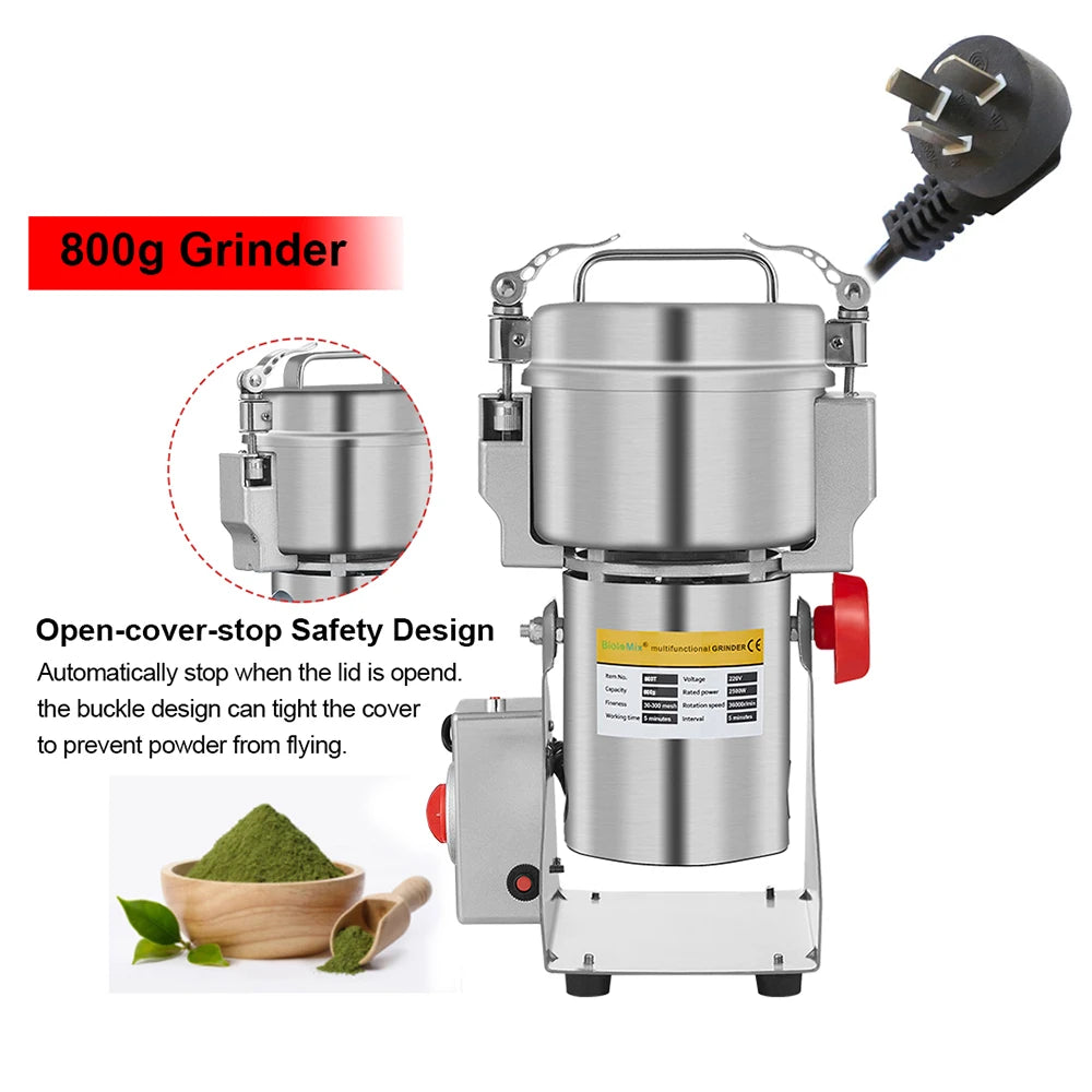 Biolomix Electric Grain And Spice Grinder For Coffee And Herbs