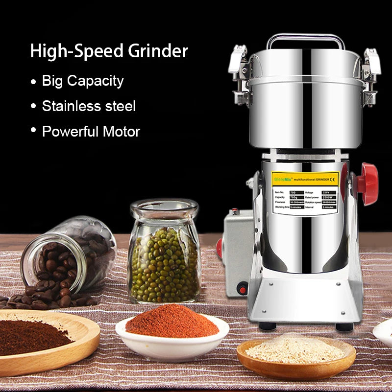 Biolomix Electric Grain And Spice Grinder For Coffee And Herbs