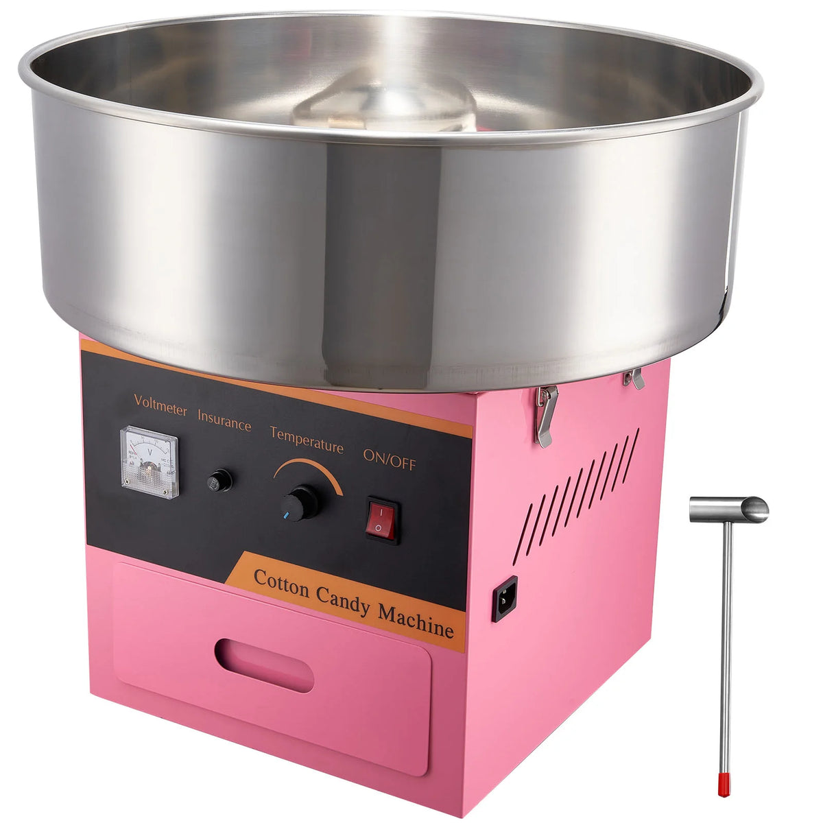 SucceBuy Commercial Electric Cotton Candy Machine With Stainless Steel Bowl