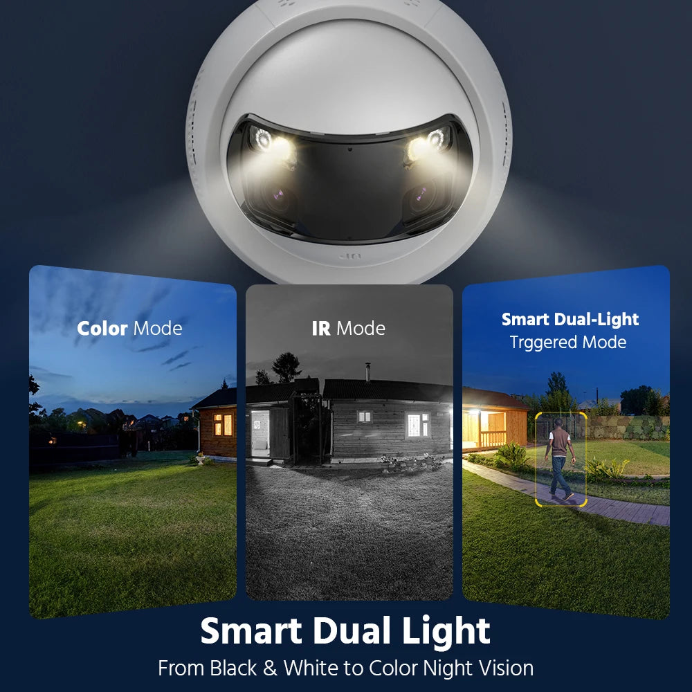 ANNKE Dual Lens Panoramic PoE Security Camera With Audio