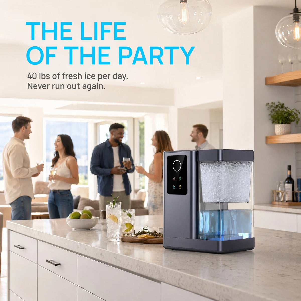 PHILERGO Nugget Ice Maker With App And Voice Control