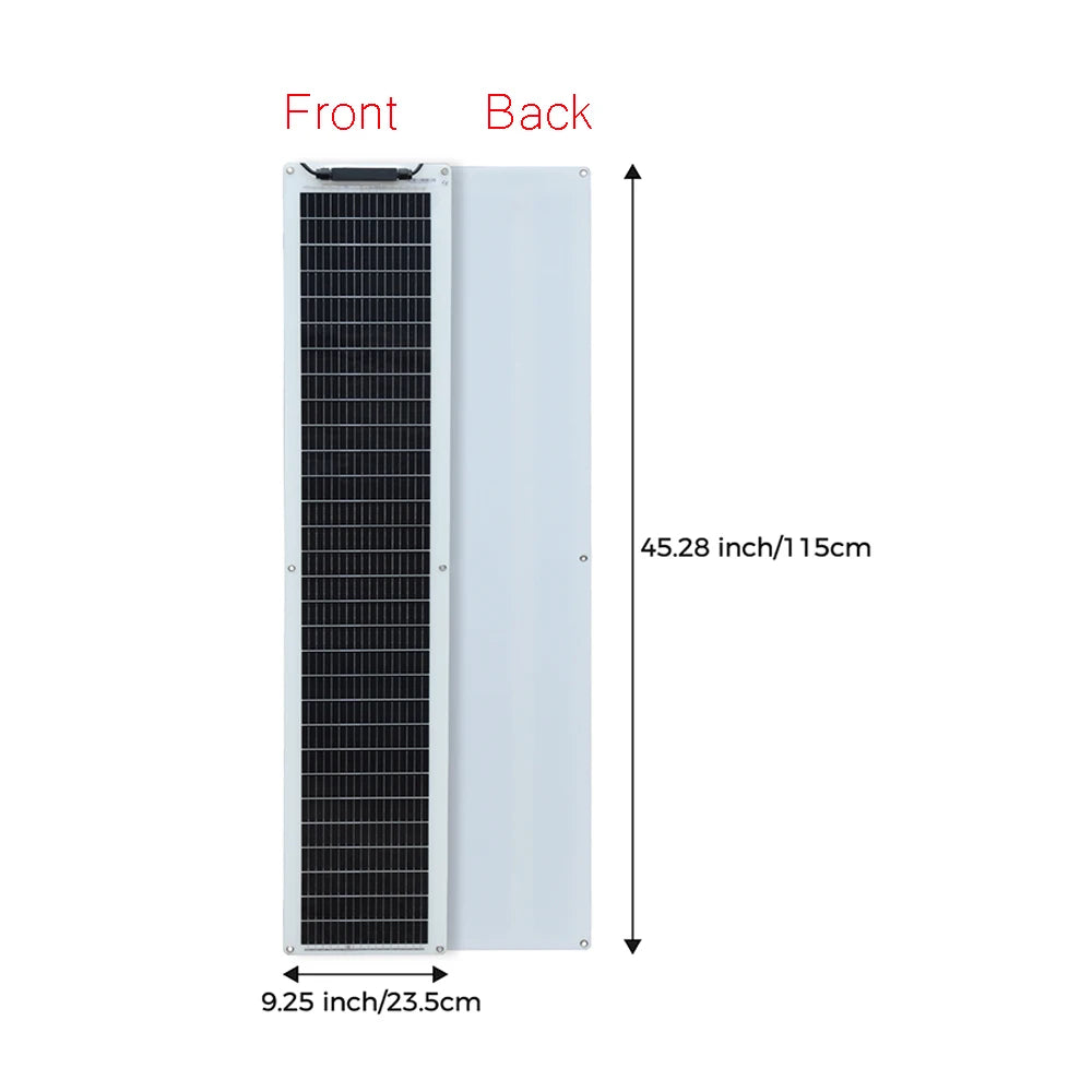 18V Flexible Solar Panels 50W 100W 120W Solar Balcony Photovoltaic Panel for Home Car Boat Camper 12V Battery Charger Waterproof