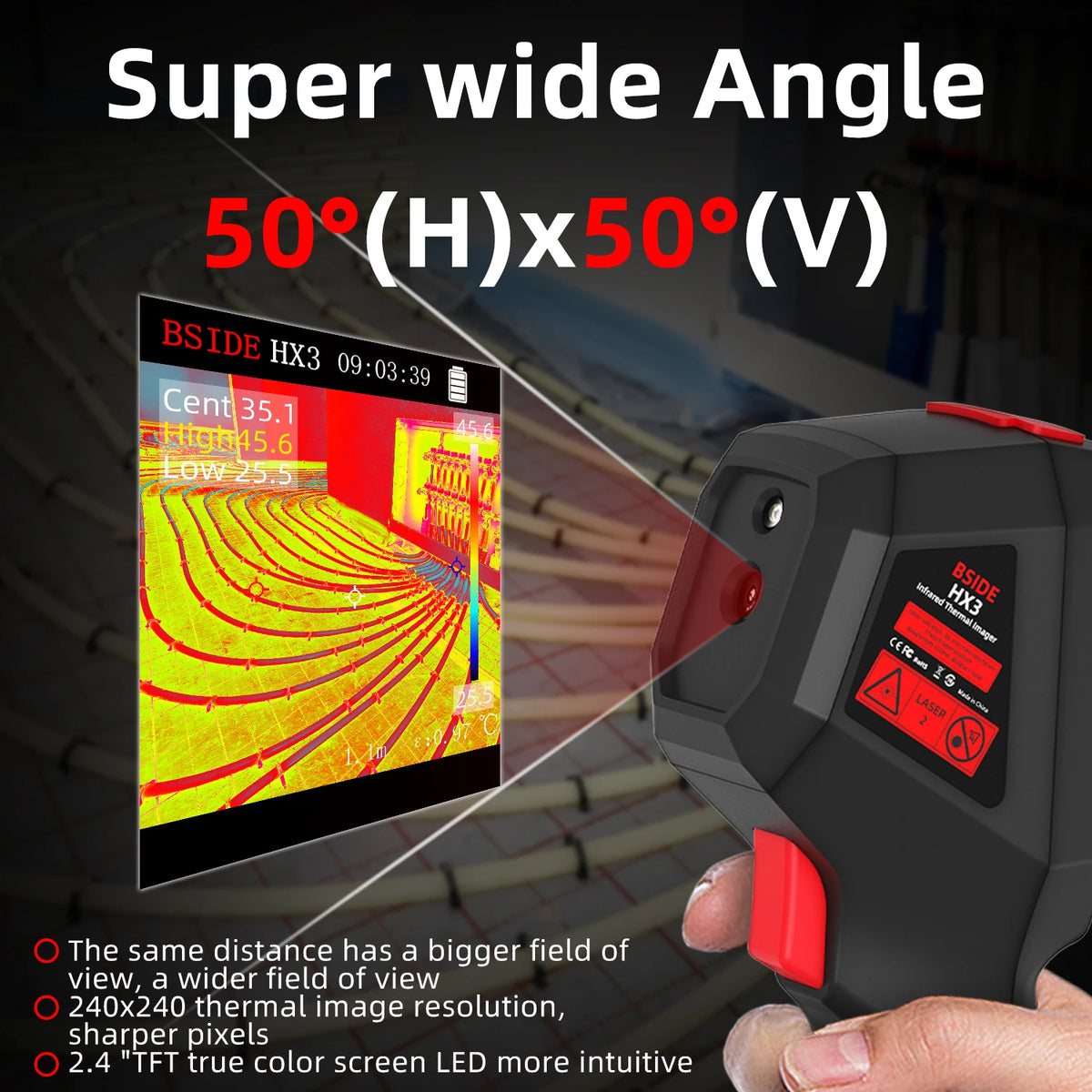 BSIDE HX3 Smart Portable Thermal Imager With PC Analysis