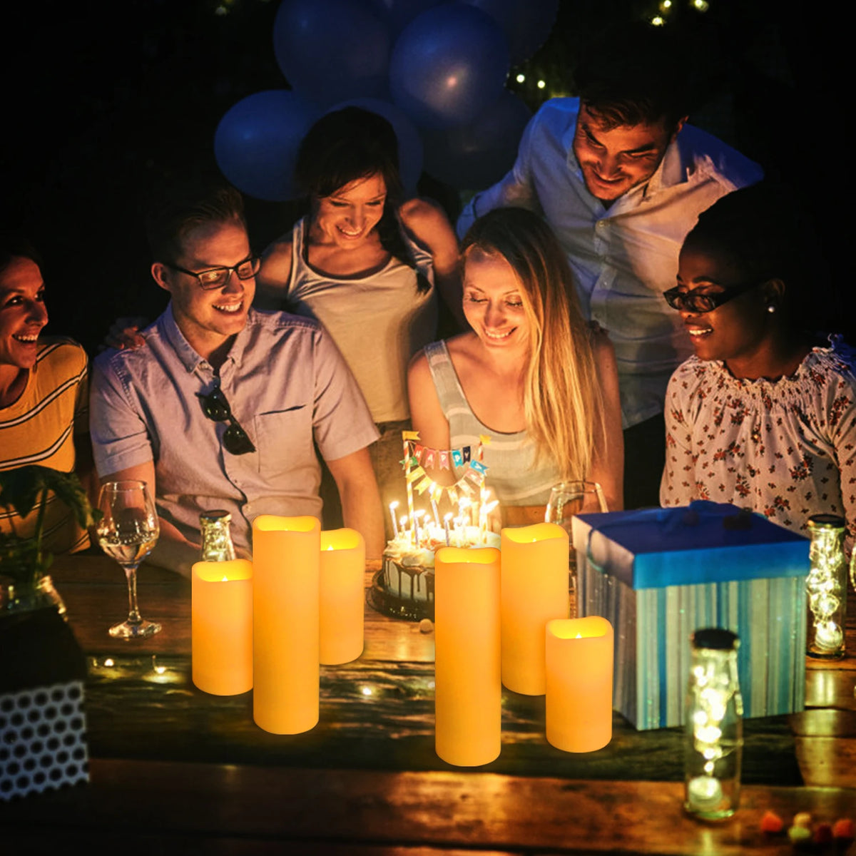 Waterproof Flameless LED Candle Lights For Parties And Gatherings