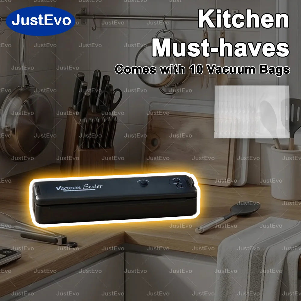 Portable Automatic Food Vacuum Sealer Machine With Vacuum Bags