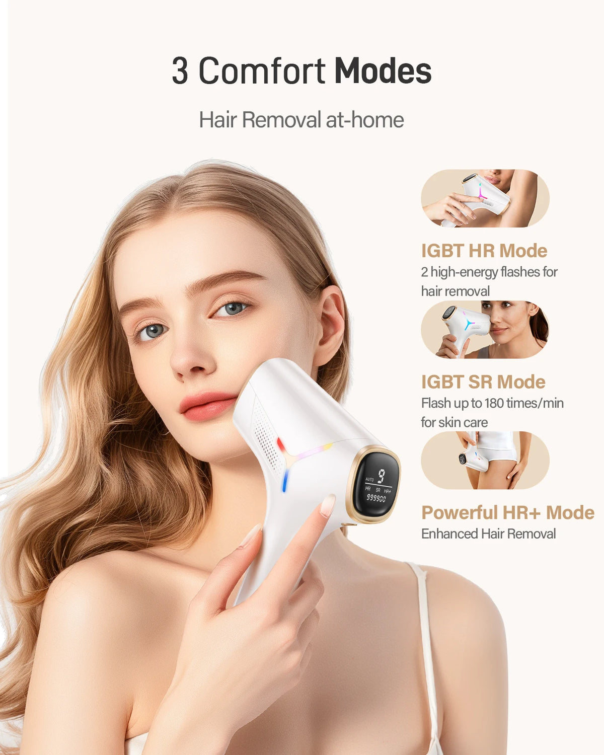 Totmizby IPL Hair Removal Device For Face And Body