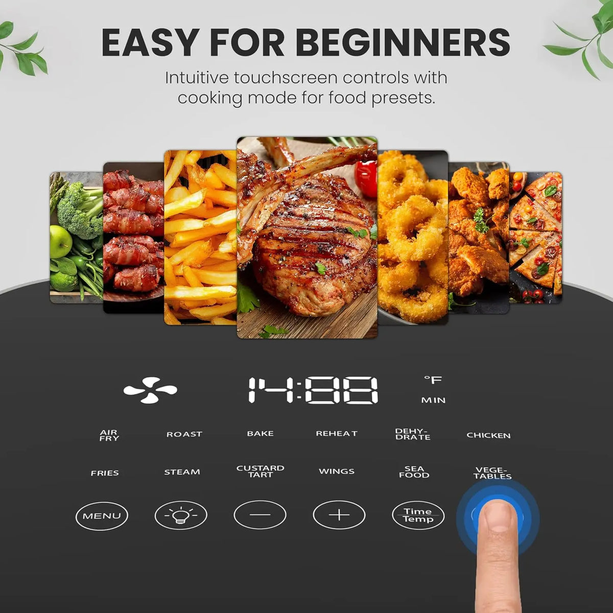 Air Fryer With Viewing Window And Rapid Air Crisp Technology
