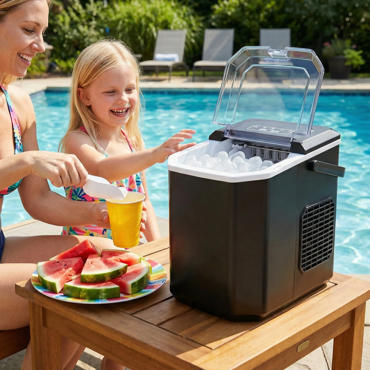 PHILERGO Countertop Ice Maker With Self Cleaning Function