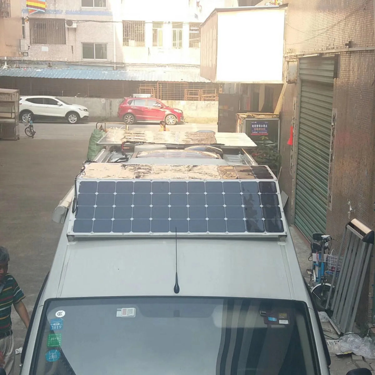 XINPUGUANG Rigid Solar Panel 19.8V 150 Watt Glass Monocrystalline Waterproof Solar Panels Charging 12V 150W Camping/Home/RV
