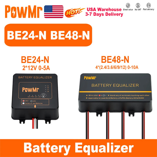 PowMr Automatic Battery Equalizer for Lead Acid and LiFePO4 Systems