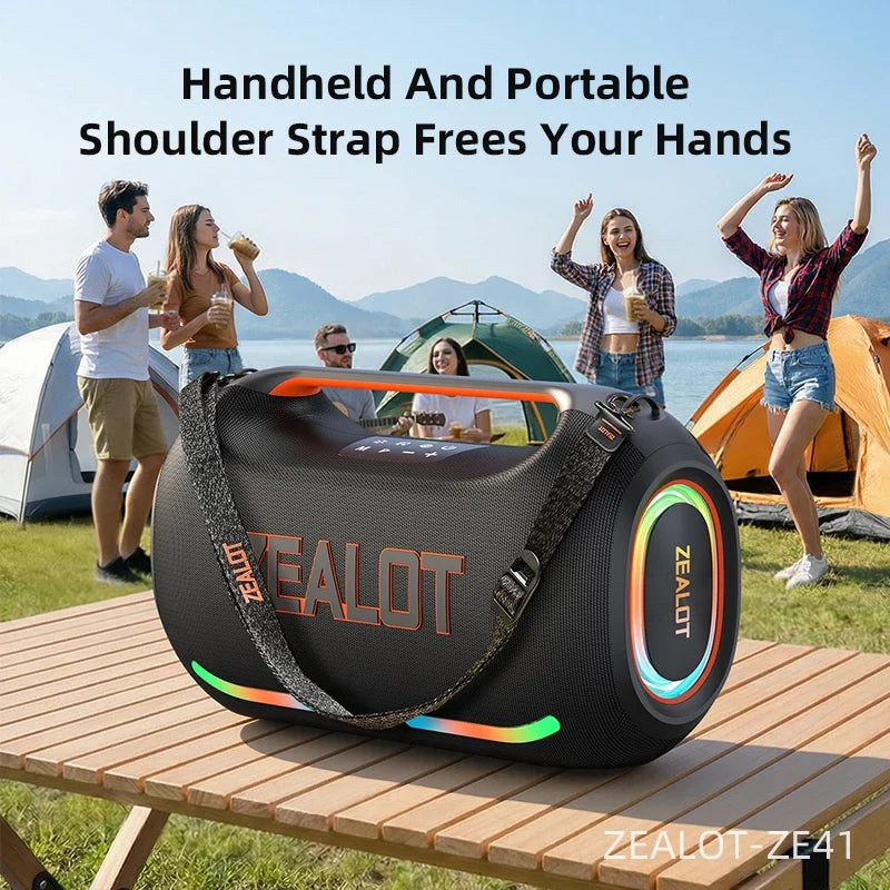 ZEALOT 300W Portable Bluetooth Speaker TWS Subwoofer Waterproof Design