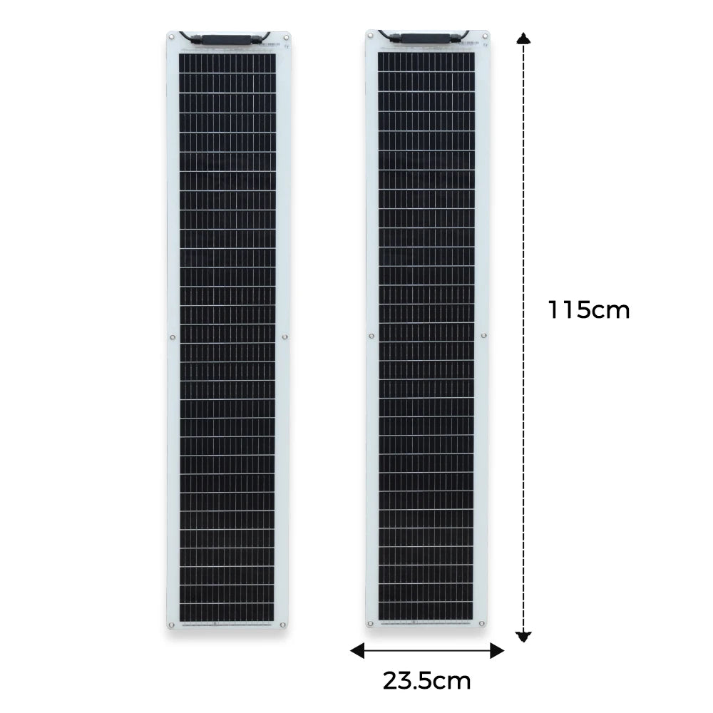 1-2pcs 50W Solar Panel Kit Complete 100W 12V High Efficiency Mono Cell Flexible Solar Panels With Charge Controller PV Cable