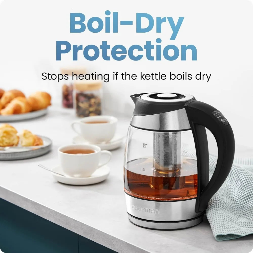 Electric Kettle With Temperature Control And Tea Infuser