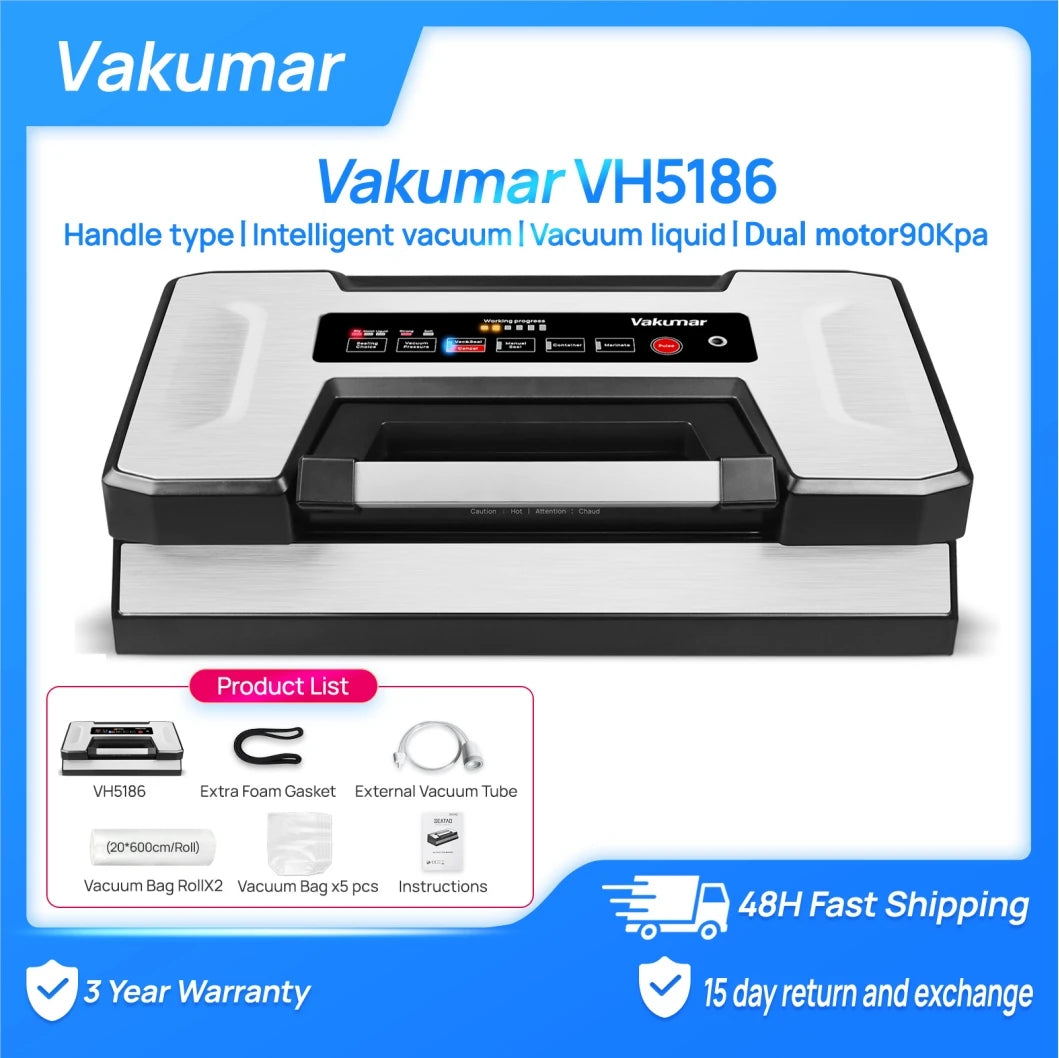 Vakumar Automatic Commercial Food Vacuum Sealer Packaging Machine