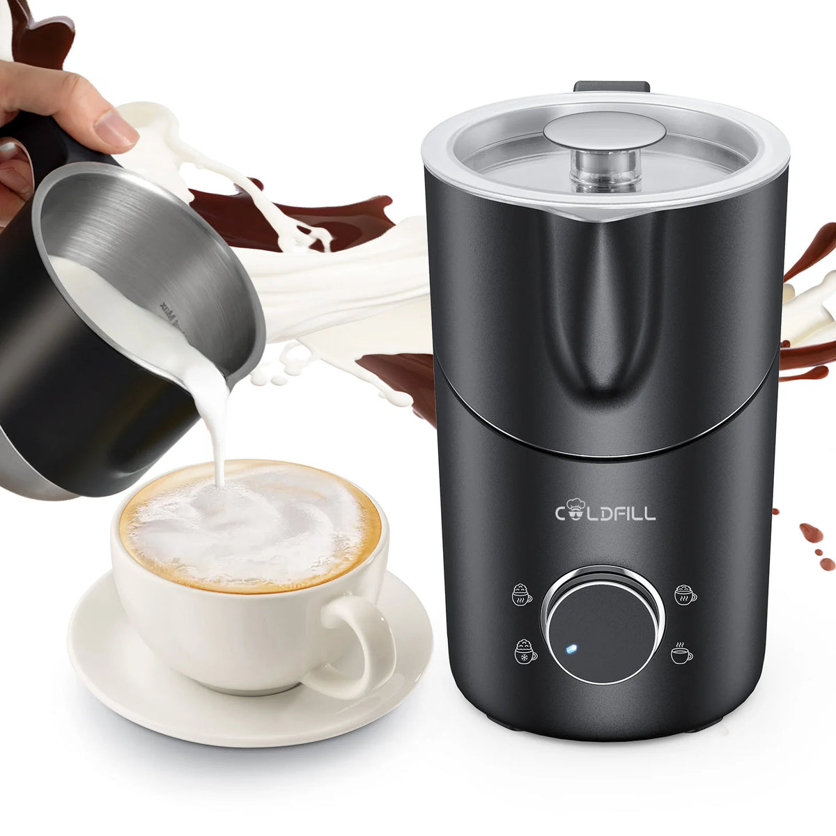 UHOST Electric Milk Frother And Steamer For Coffee
