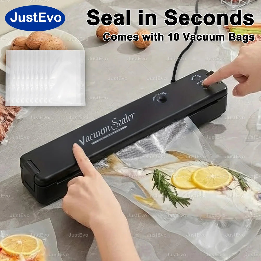 Portable Automatic Food Vacuum Sealer Machine With Vacuum Bags