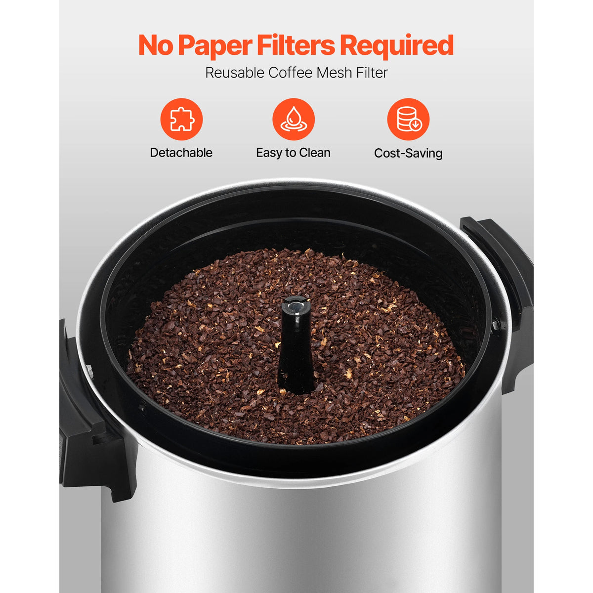 SucceBuy Commercial Coffee Urn With Dripless Faucet Quick Brewing