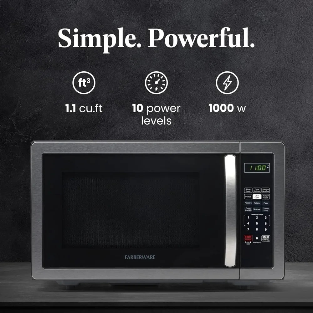 Farberware Countertop Microwave Oven With Auto Cook And Defrost