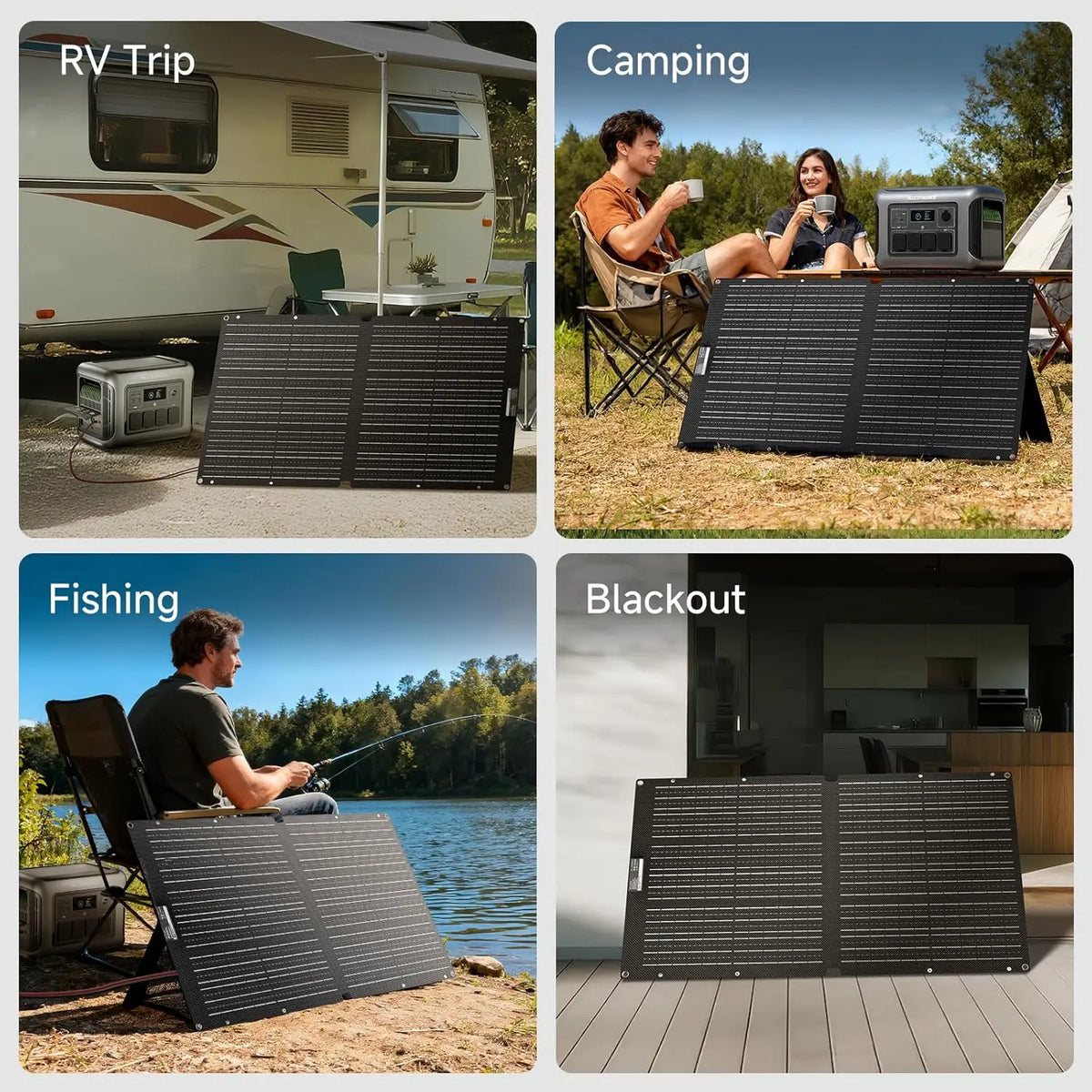 ALLPOWERS SE100 100W Foldable Monocrystalline Solar Panel for Camping
