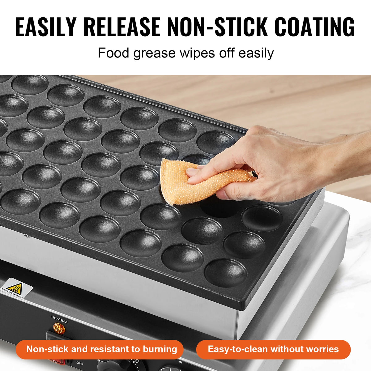 SucceBuy Commercial Nonstick Dorayaki Maker With Dual Temperature Controls