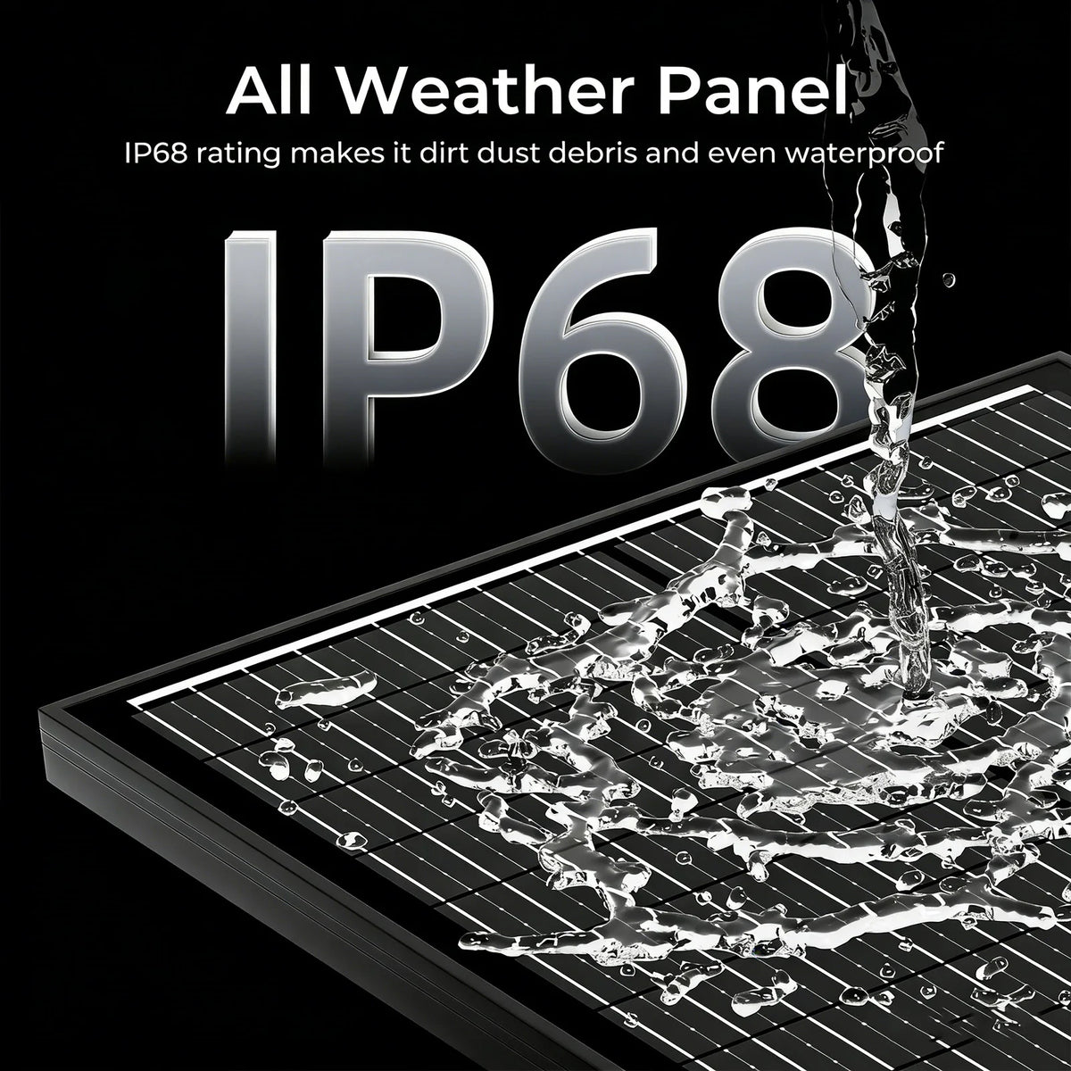 Rvpozwer 12.8V 400W/200W/100W 18BB N-Type Monocrystalline Silicon Rigid Solar Panel for Garden Roof Cabin Off-Grid System