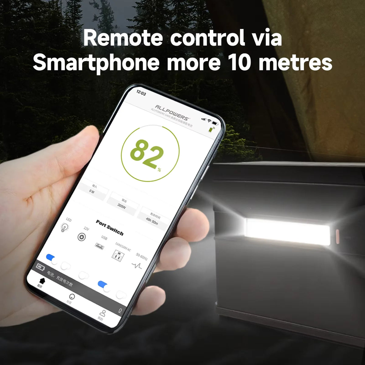 ALLPOWERS S300 Portable Power Station With Foldable Solar Panel