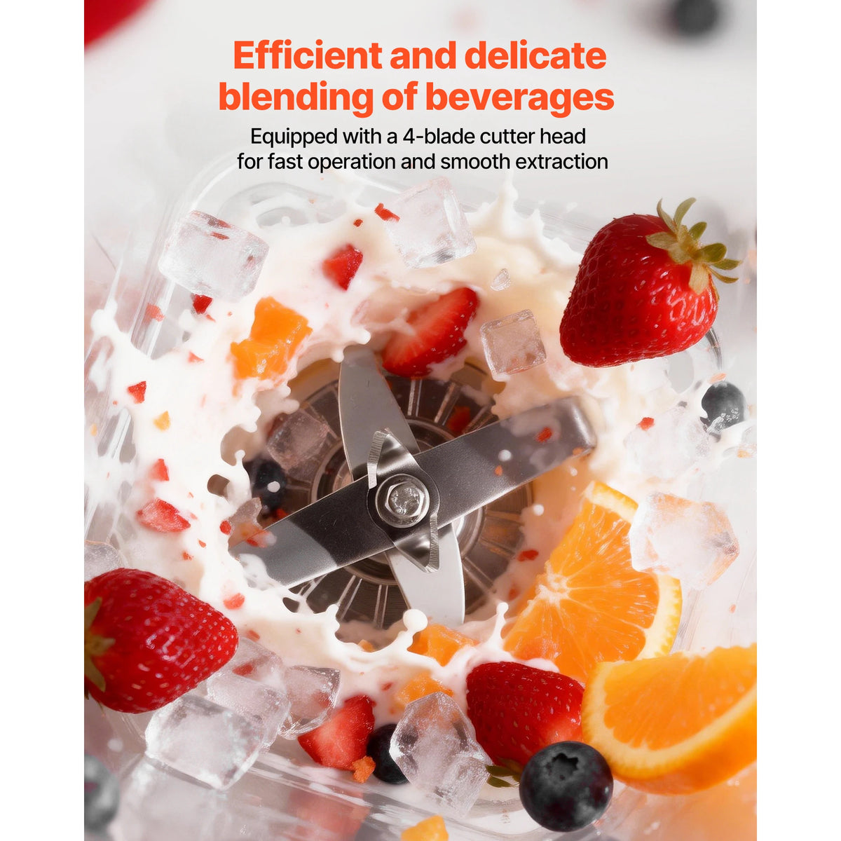 SucceBuy Professional Countertop Blender With Shield And Preset Controls