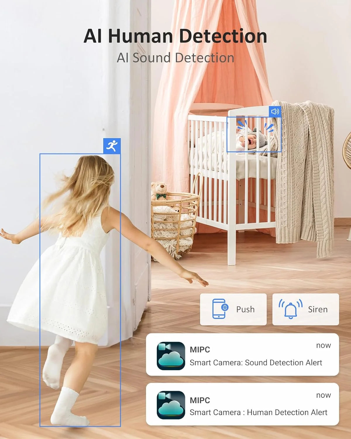 ANNKE 6MP Dual-Band WiFi Security Camera, 2.4G/5GHz Wireless PTZ with Human Detection, Auto Tracking, Two-Way Audio, 6m Night Vision