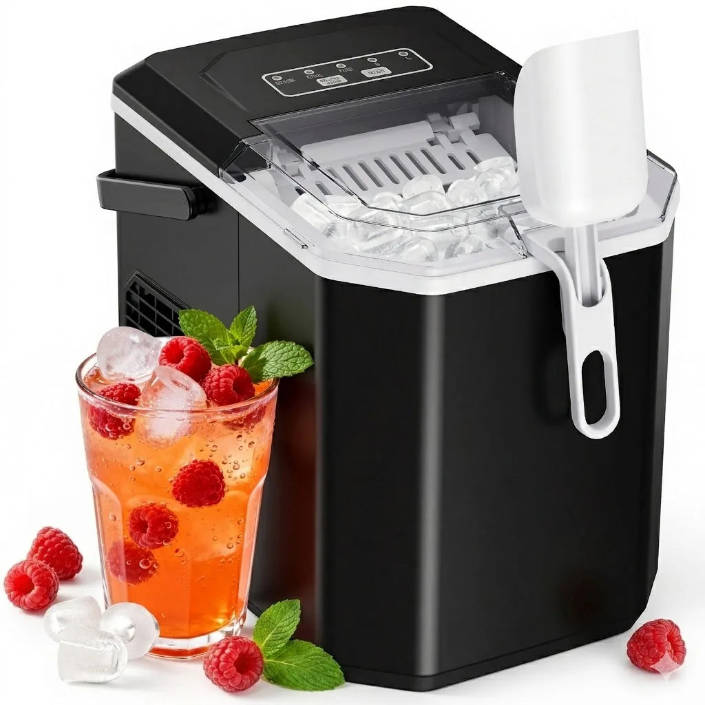 PHILERGO Countertop Ice Maker With Self Cleaning Function