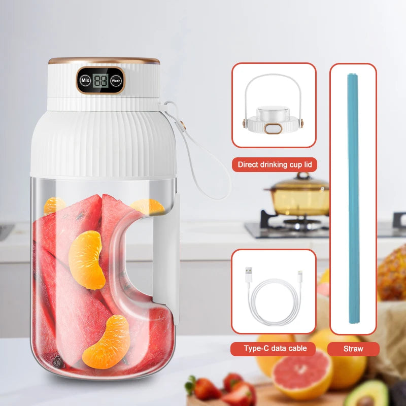 Portable Electric Juicer Blender With USB Charging For Smoothies