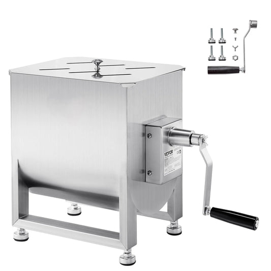 SucceBuy Manual Meat Mixer With Lid And Gear Reducer